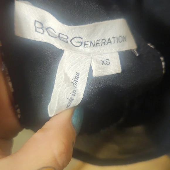 Black Patterned Dress - Picture 3 of 3